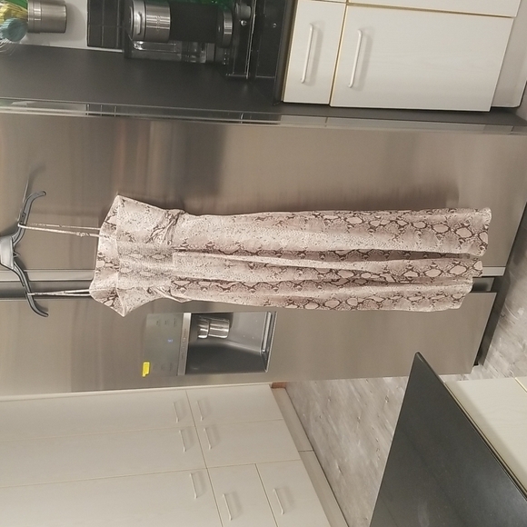 💕ZIMMERMANN💕 Bellitude Cutout Snake-Print Linen Midi Dress US 10 NWT - Picture 11 of 17